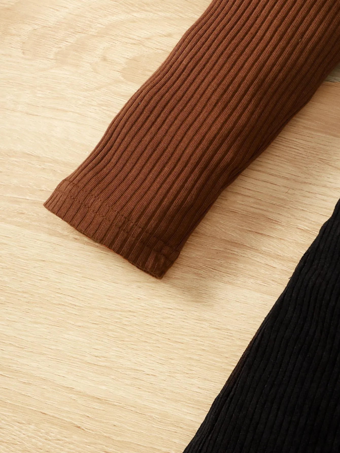 5-14Y Kids Clothes Girls Skirts Sets For Spring Autunmu Stand-up Collar Solid Color Tops Button Skirts 2Pcs  Brown Catpapa 462305005