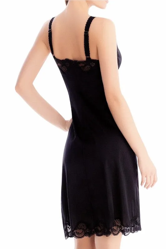 Black Lace Full Slip