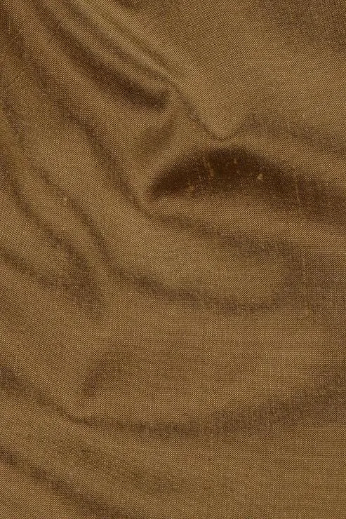 Butter Pecan Gold Silk Shantung 54" Fabric