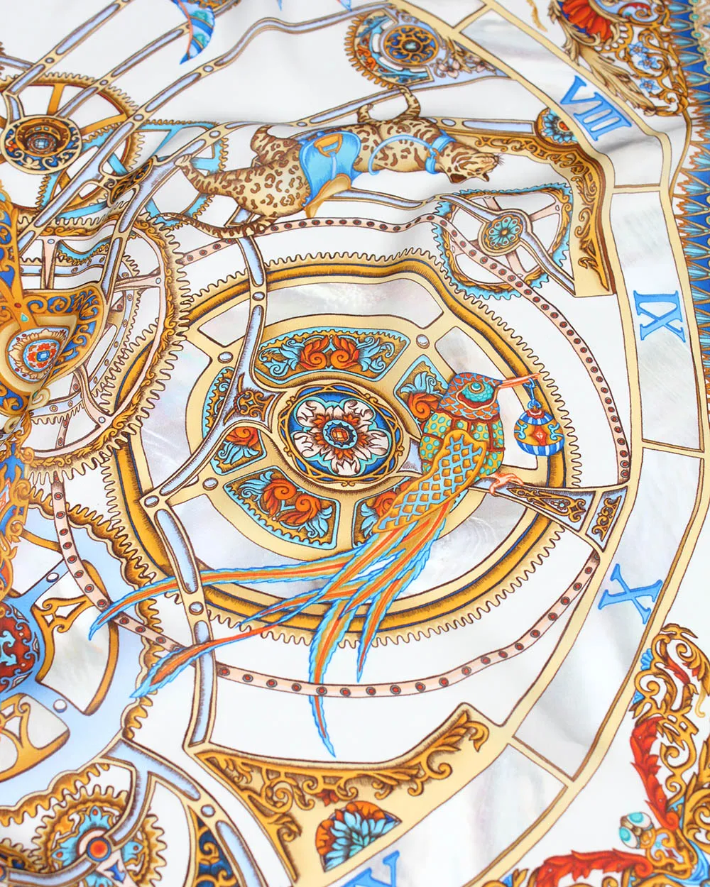 Clockwork Gold Large Scarf