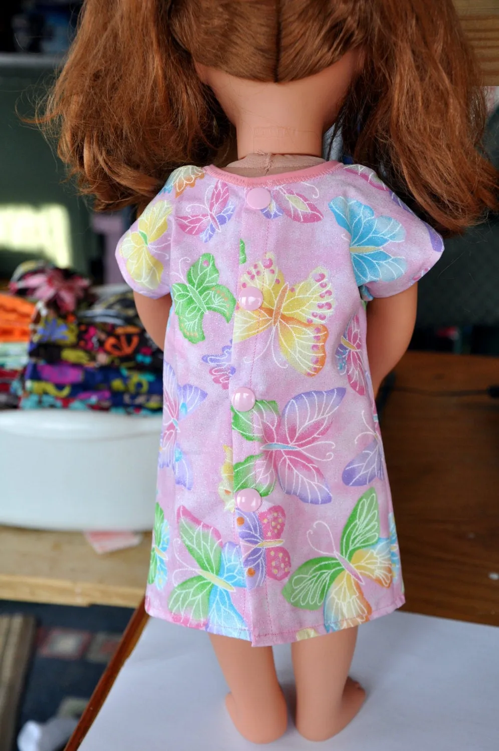 Custom Hospital Gown for 18" Doll like American Girl, Our Generation, Journey Girls, Madame Alexander
