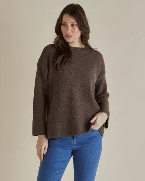 Edith Knit Jumper - Brown