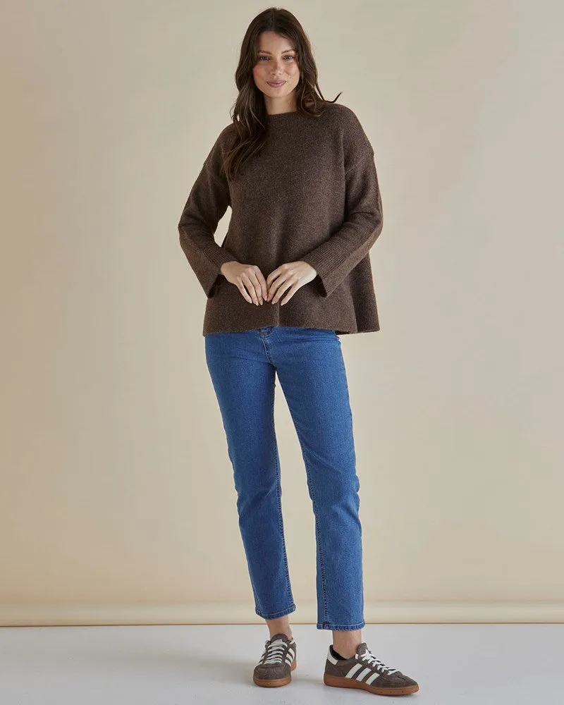 Edith Knit Jumper - Brown
