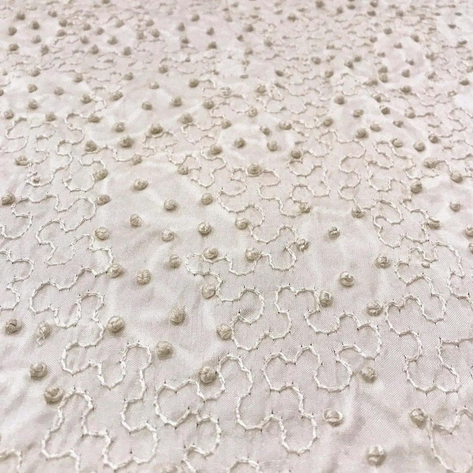 Embroidered Bridal Silk by Silk Crafts