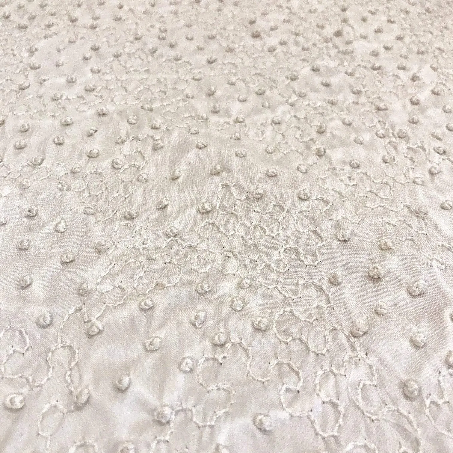 Embroidered Bridal Silk by Silk Crafts