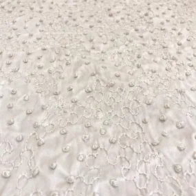 Embroidered Bridal Silk by Silk Crafts