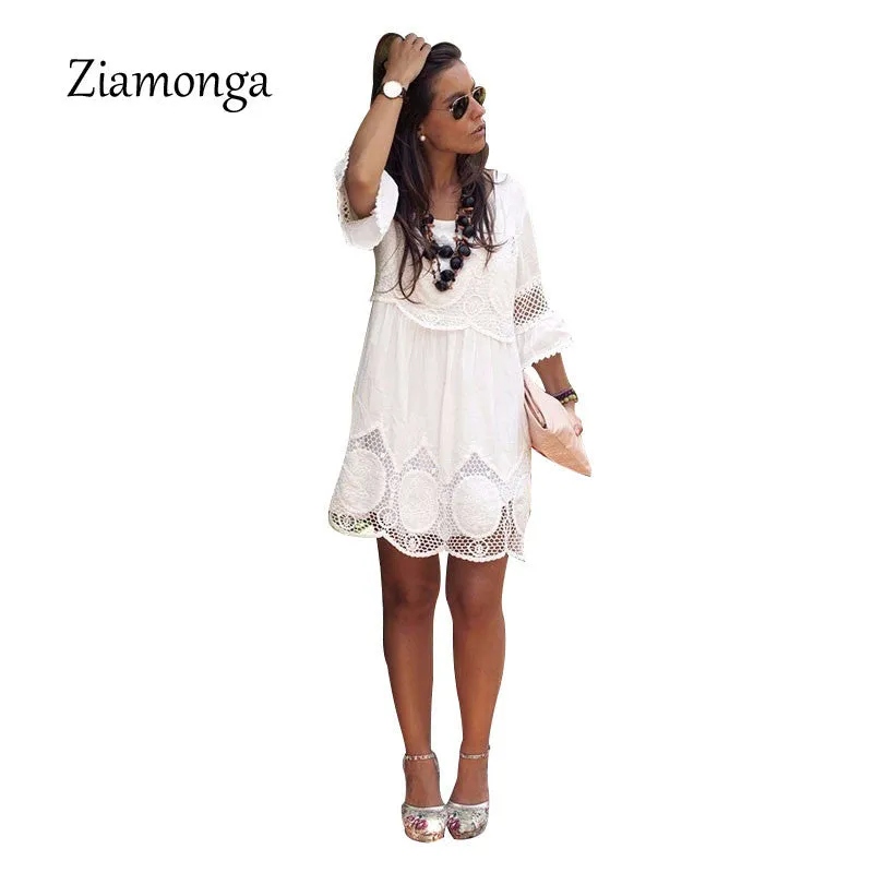 Flora Lace Mini Dress