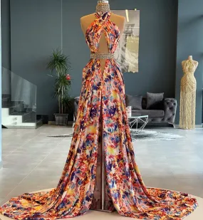 Floriferous Evening Dress