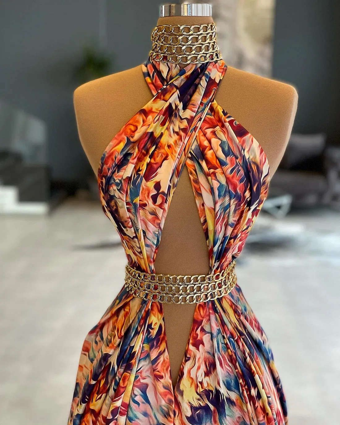 Floriferous Evening Dress