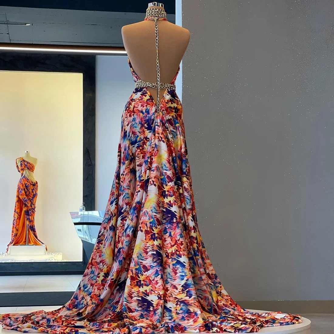 Floriferous Evening Dress