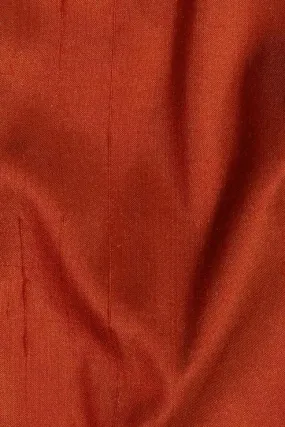 Ginger Spice Silk Shantung 54" Fabric