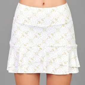 Golden White Mid Skort (print)