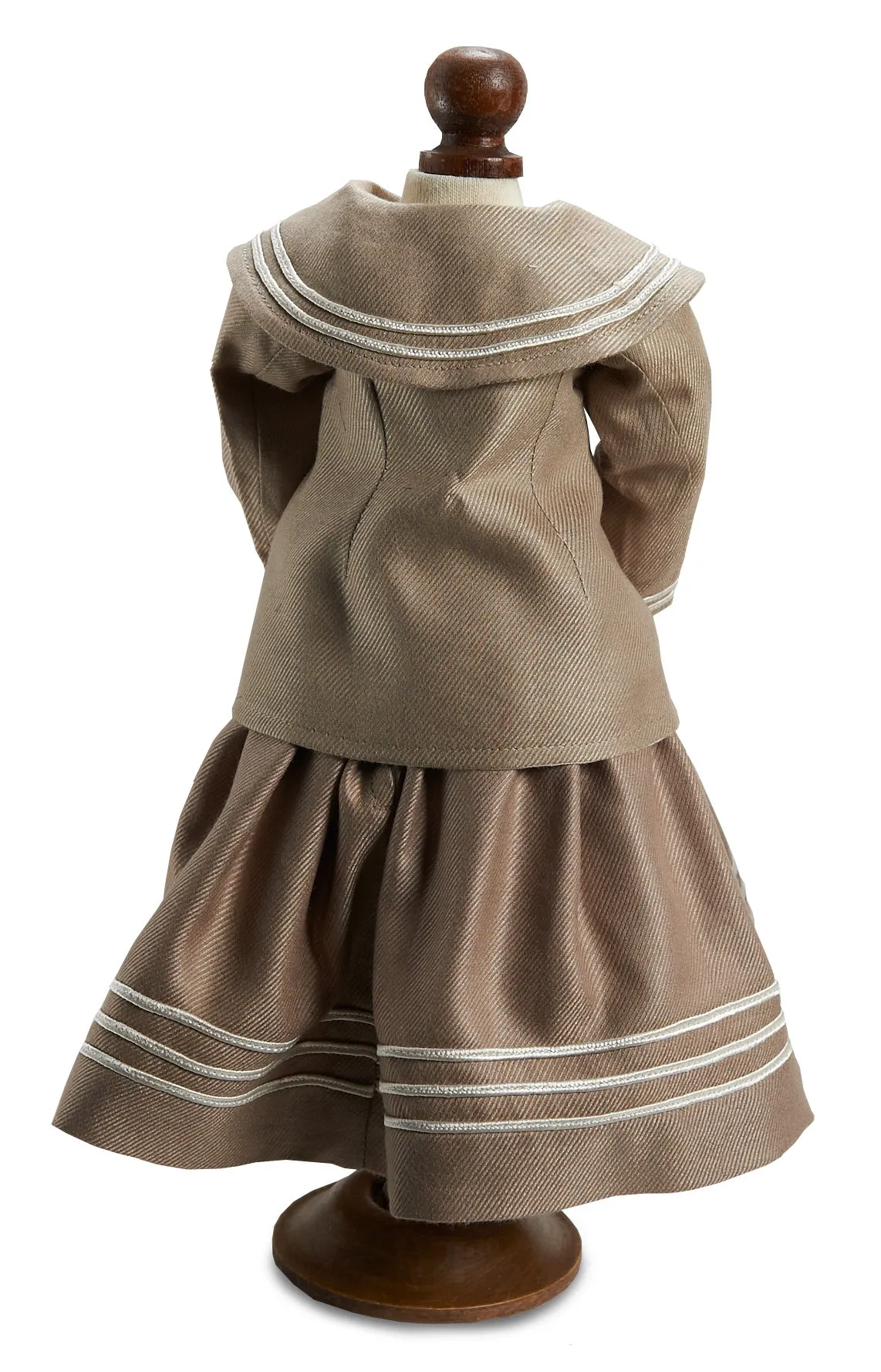 Grey Twill Three Piece Sailor Suit