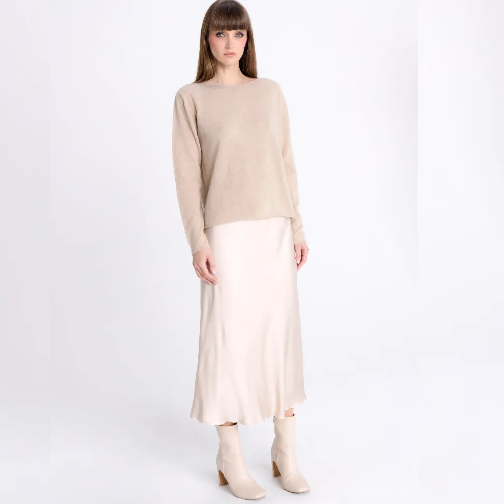 InAvati Satin Skirt - Champagne