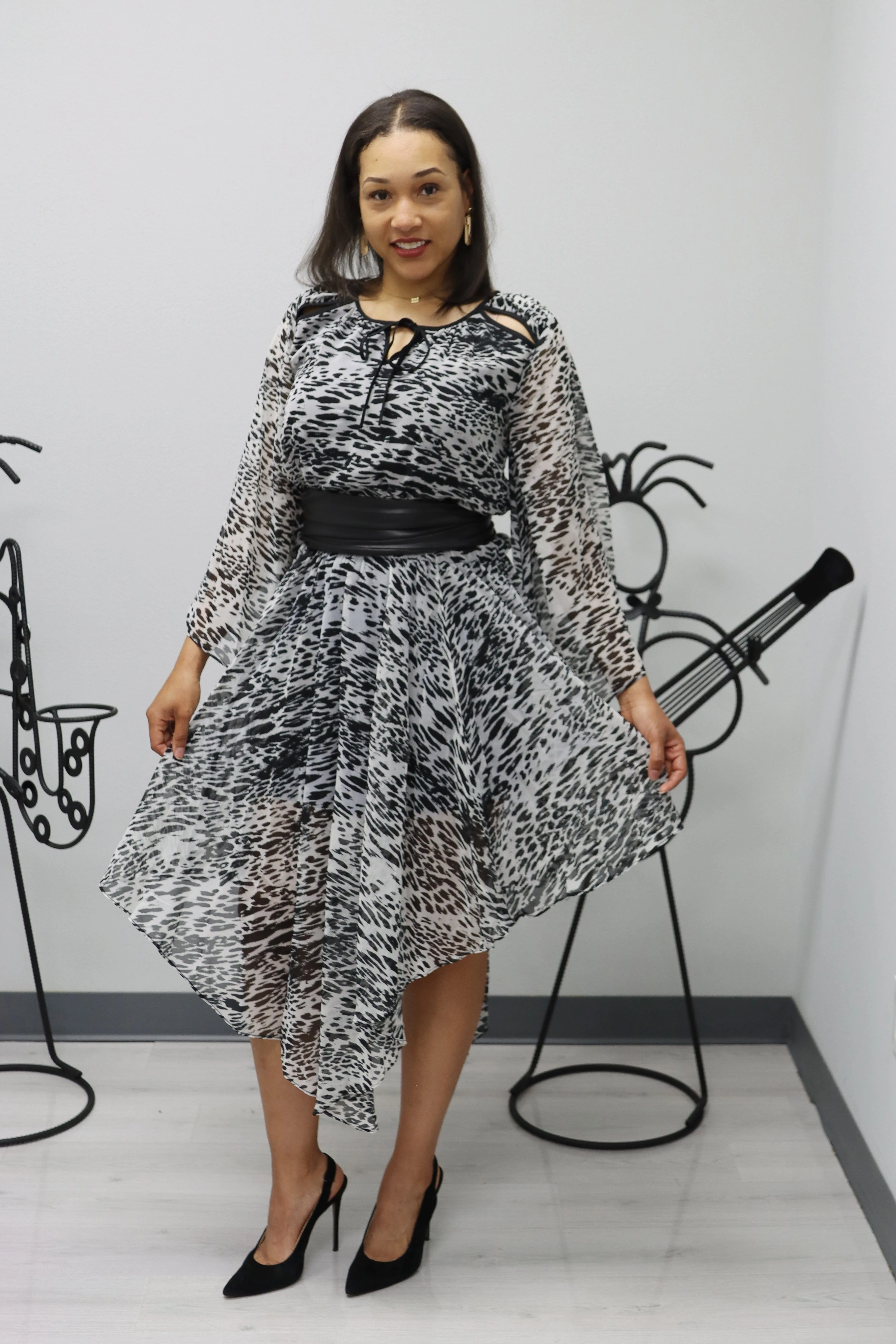 Isometric Midi Dress