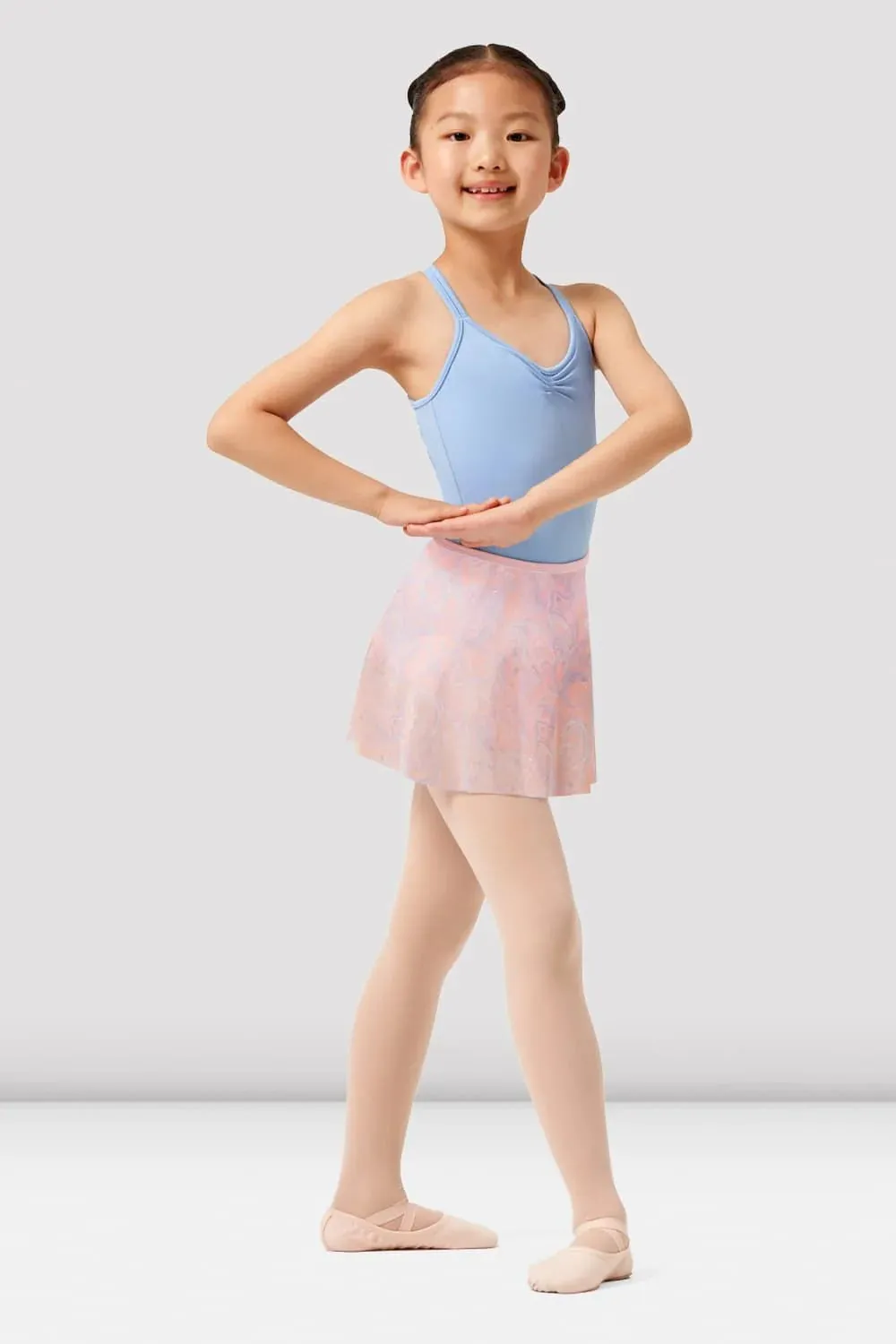 Kids Mirella Paisley Printed Mesh Skirt