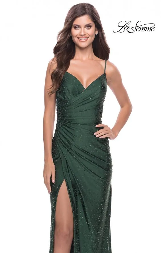 La Femme 31361 Appliance Lace Sheer Back