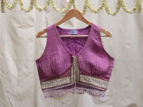 Lavender, Crepe silk, Katori blouse