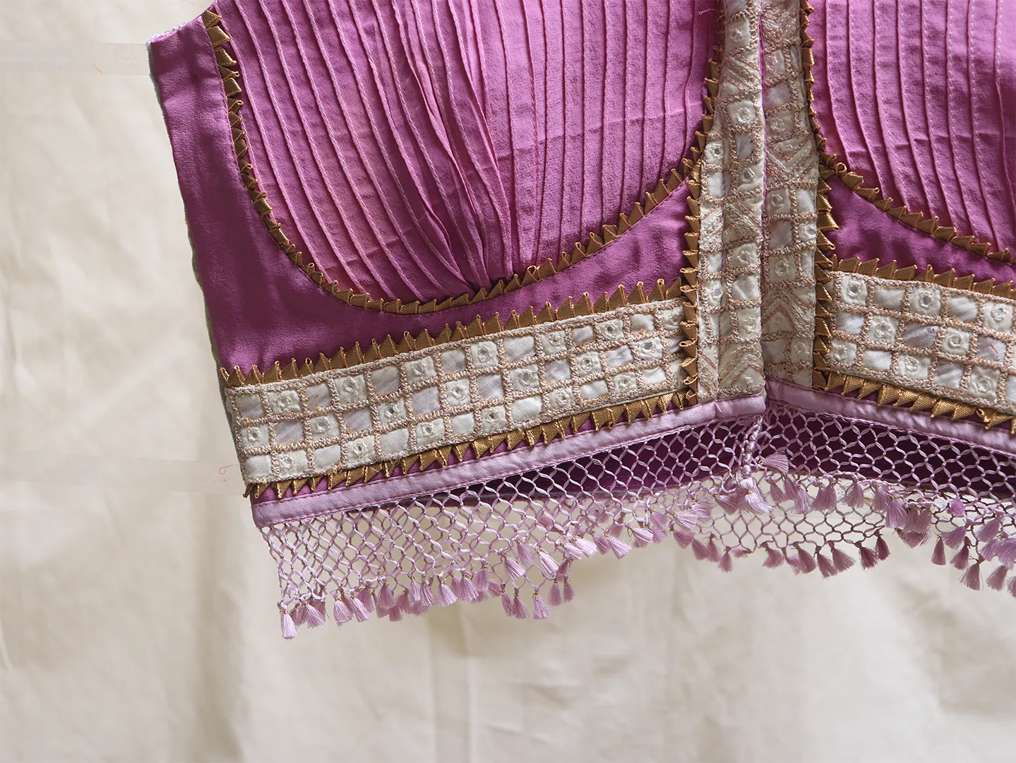 Lavender, Crepe silk, Katori blouse