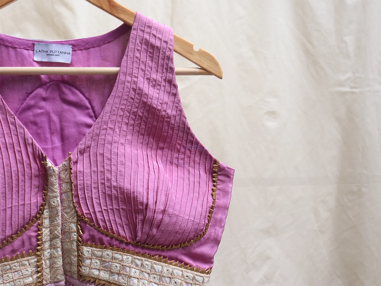 Lavender, Crepe silk, Katori blouse