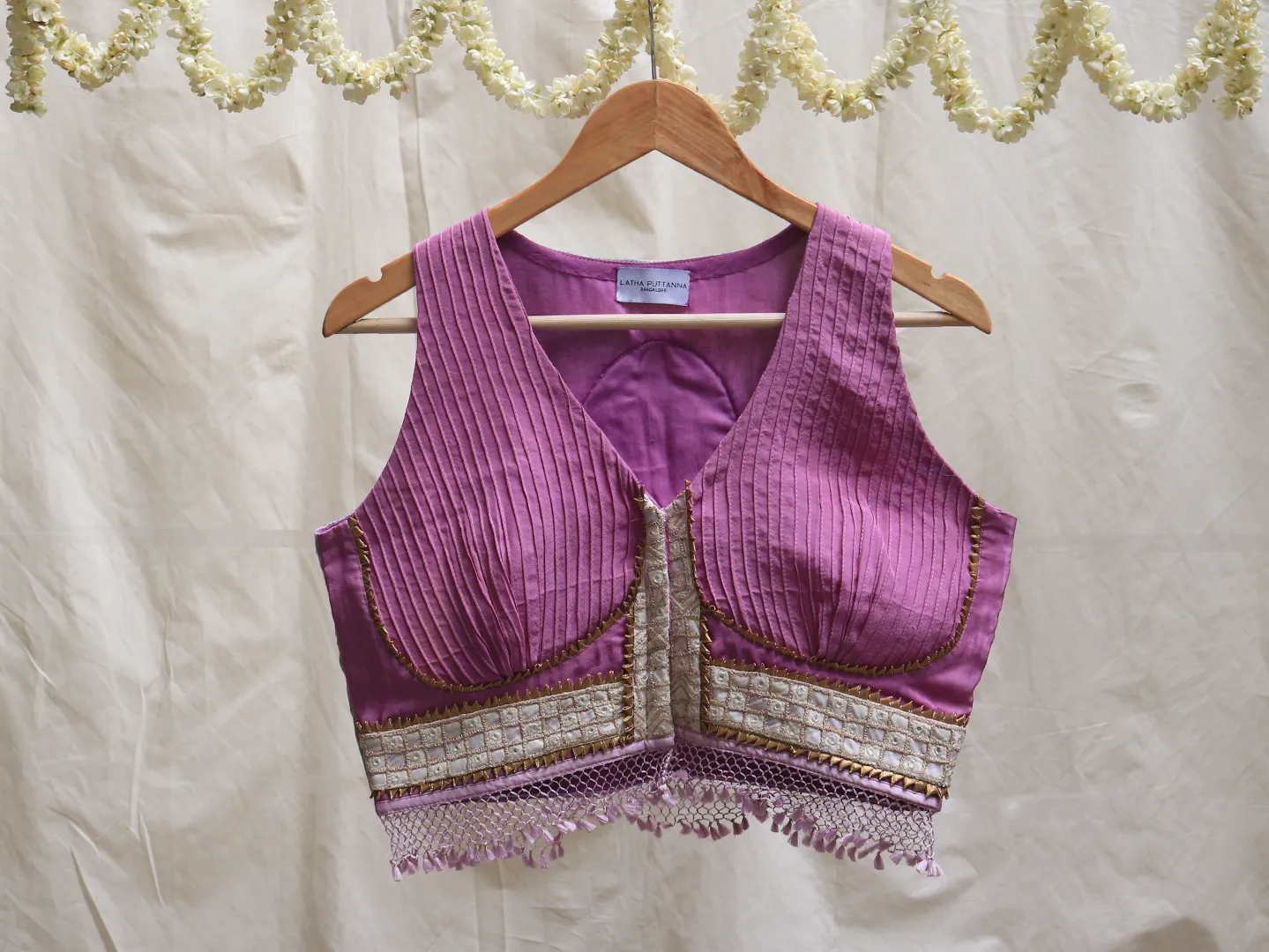 Lavender, Crepe silk, Katori blouse