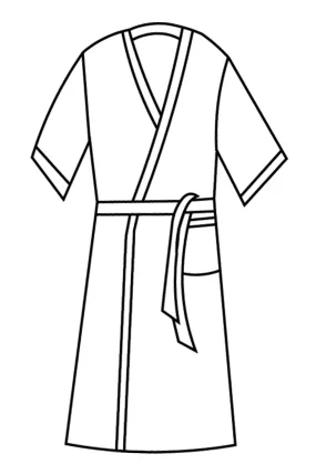 Mens Reversible Gown in Rich Ruby