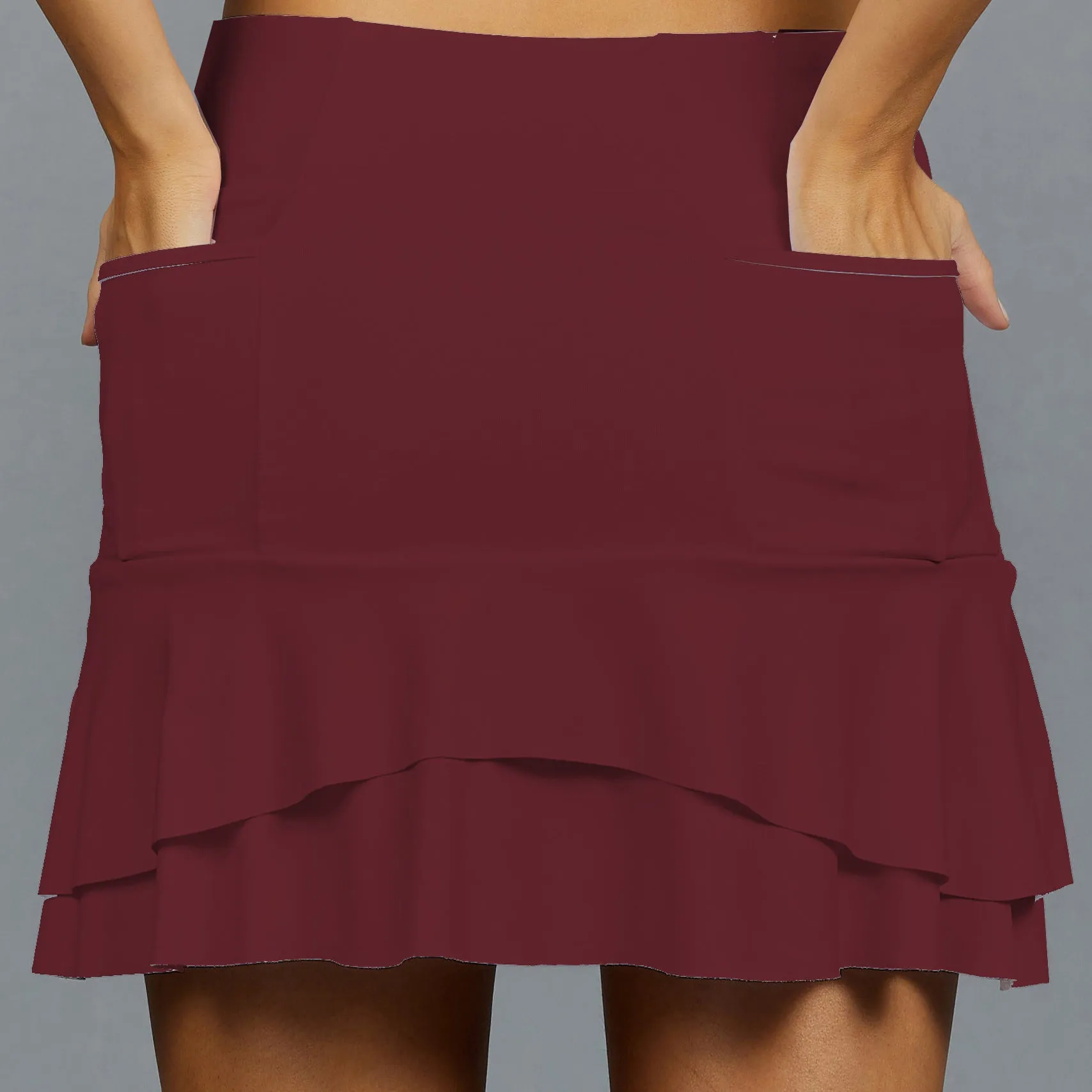 Mid Basic Skort (rust)