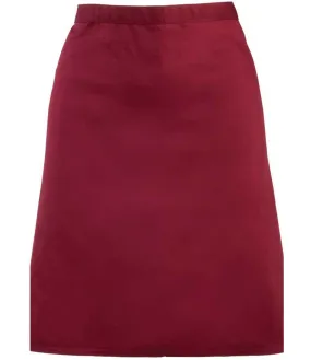 Premier 'Colours' Mid Length Apron | Burgundy
