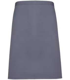Premier 'Colours' Mid Length Apron | Steel