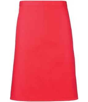 Premier 'Colours' Mid Length Apron | Strawberry Red