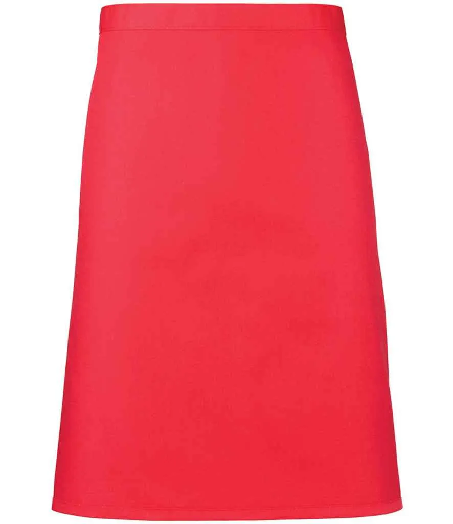 Premier 'Colours' Mid Length Apron | Strawberry Red