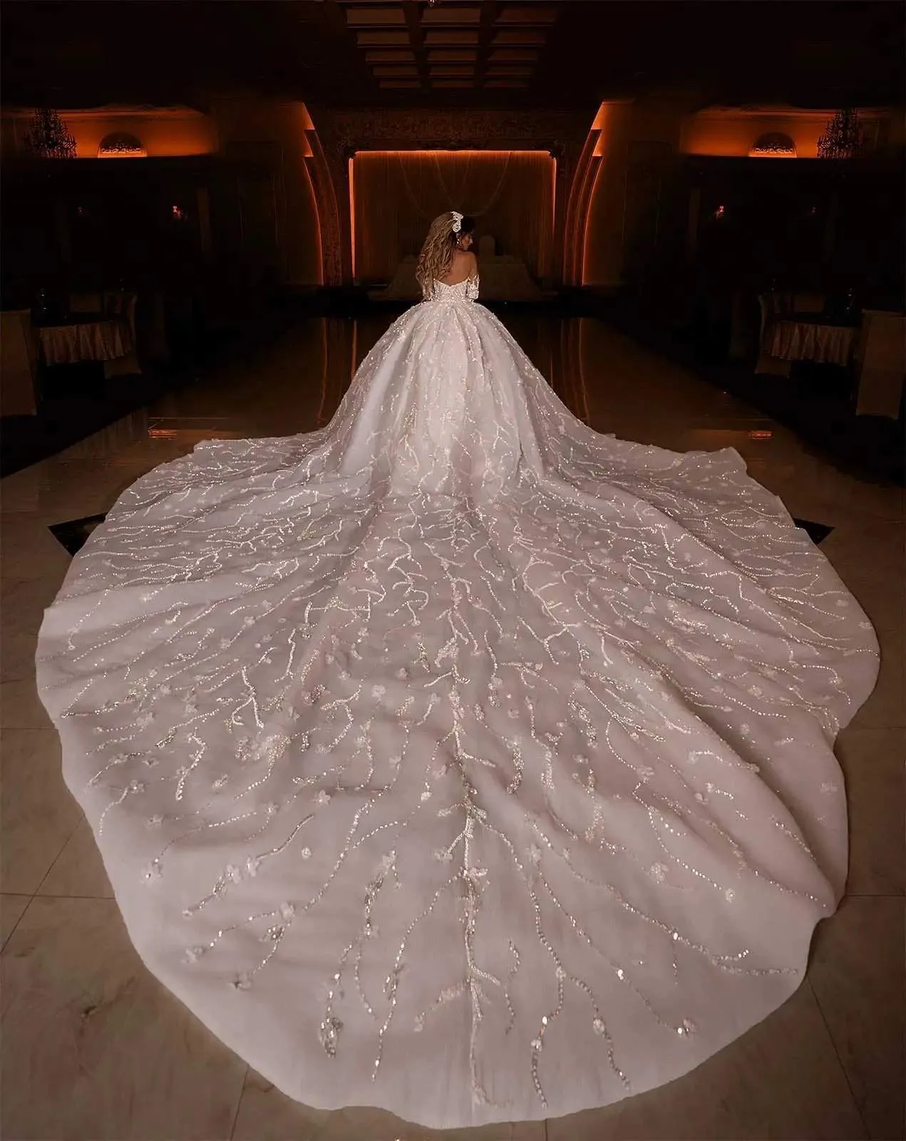 Puffy Wedding Ball Gown White