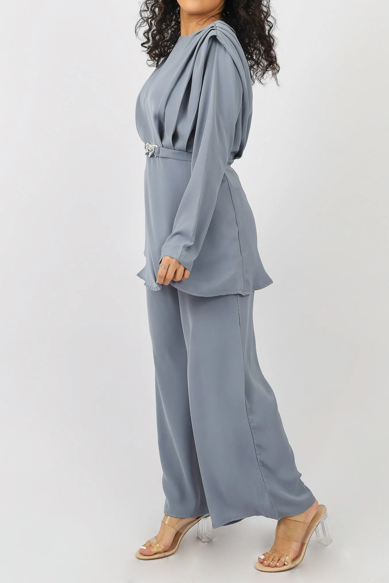 Satin Detailed Blouse