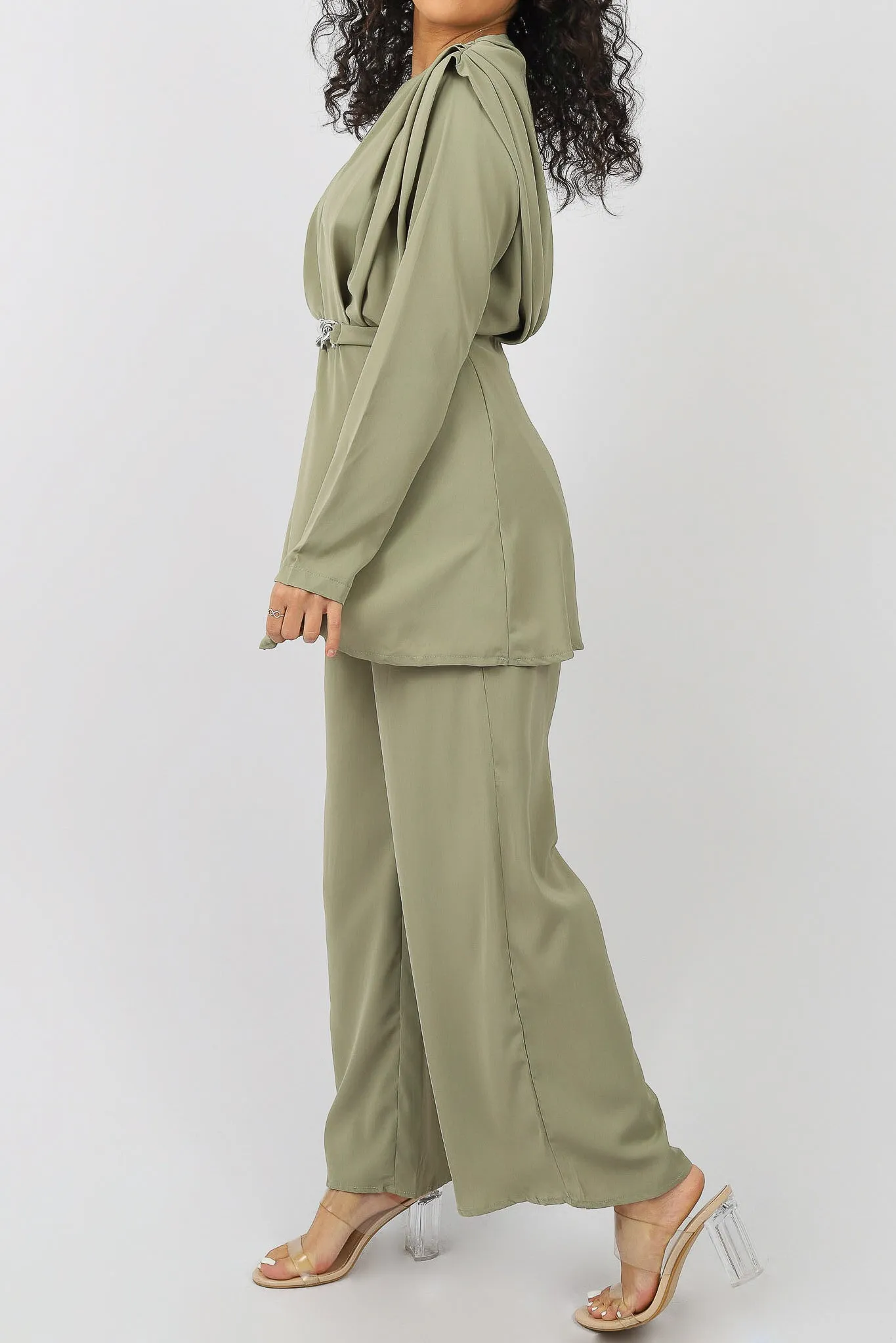 Satin Detailed Blouse