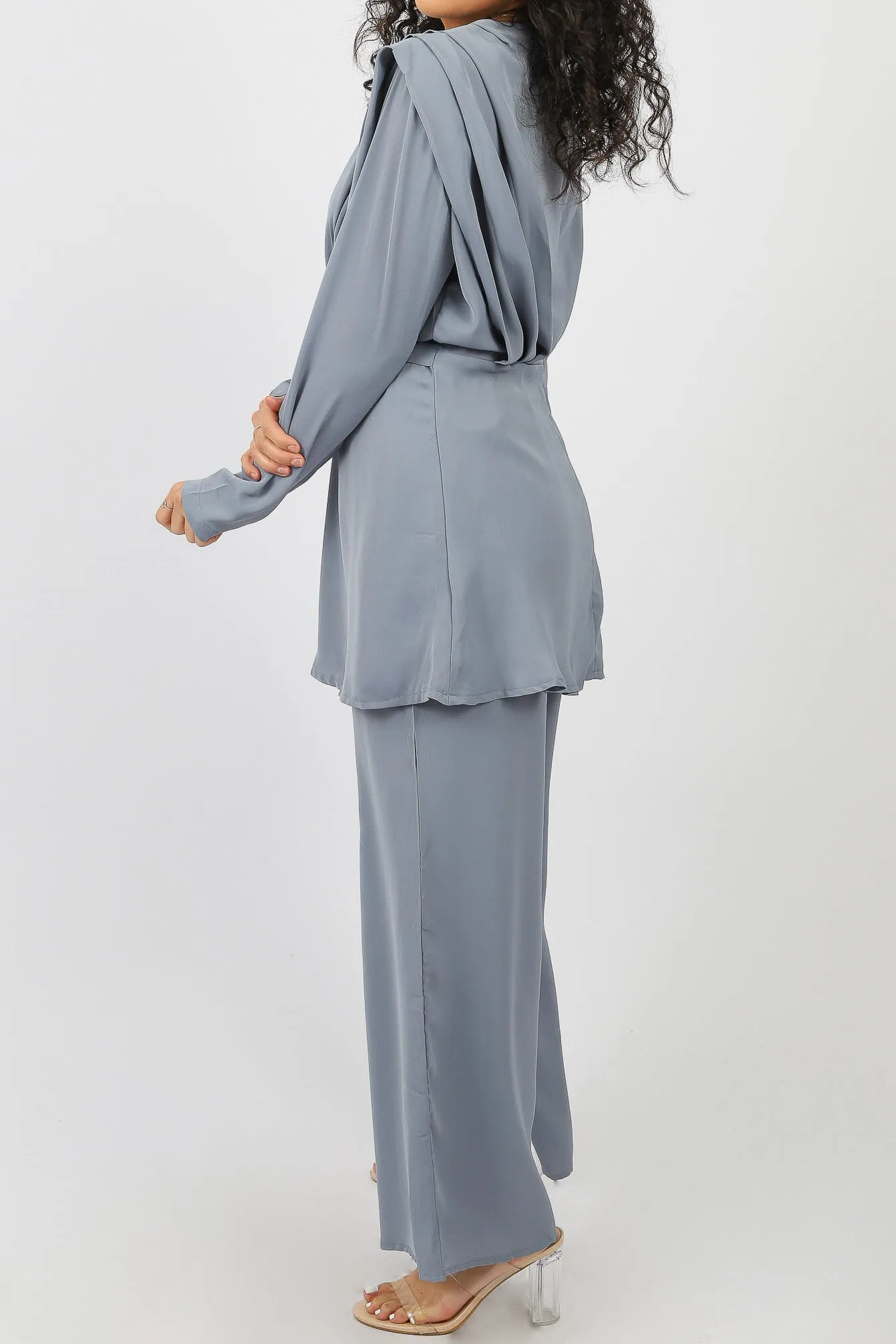 Satin Detailed Blouse
