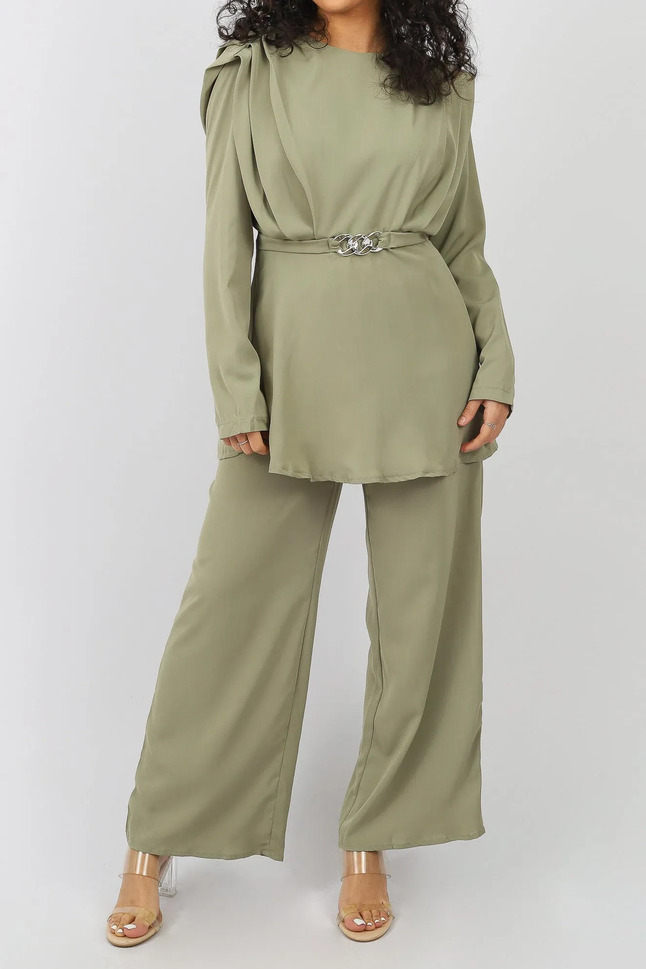 Satin Detailed Blouse