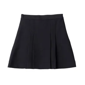 Short Navy Pleated Skirt