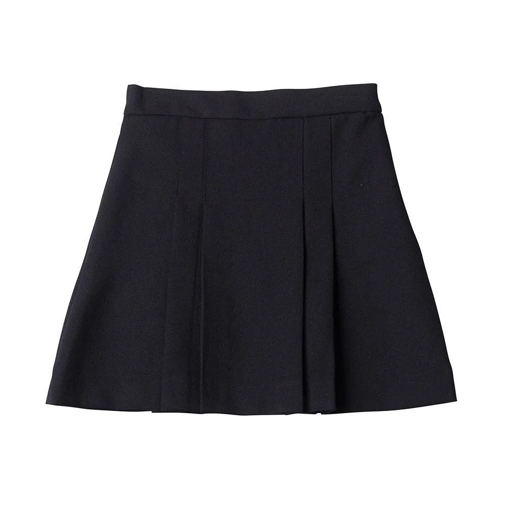 Short Navy Pleated Skirt