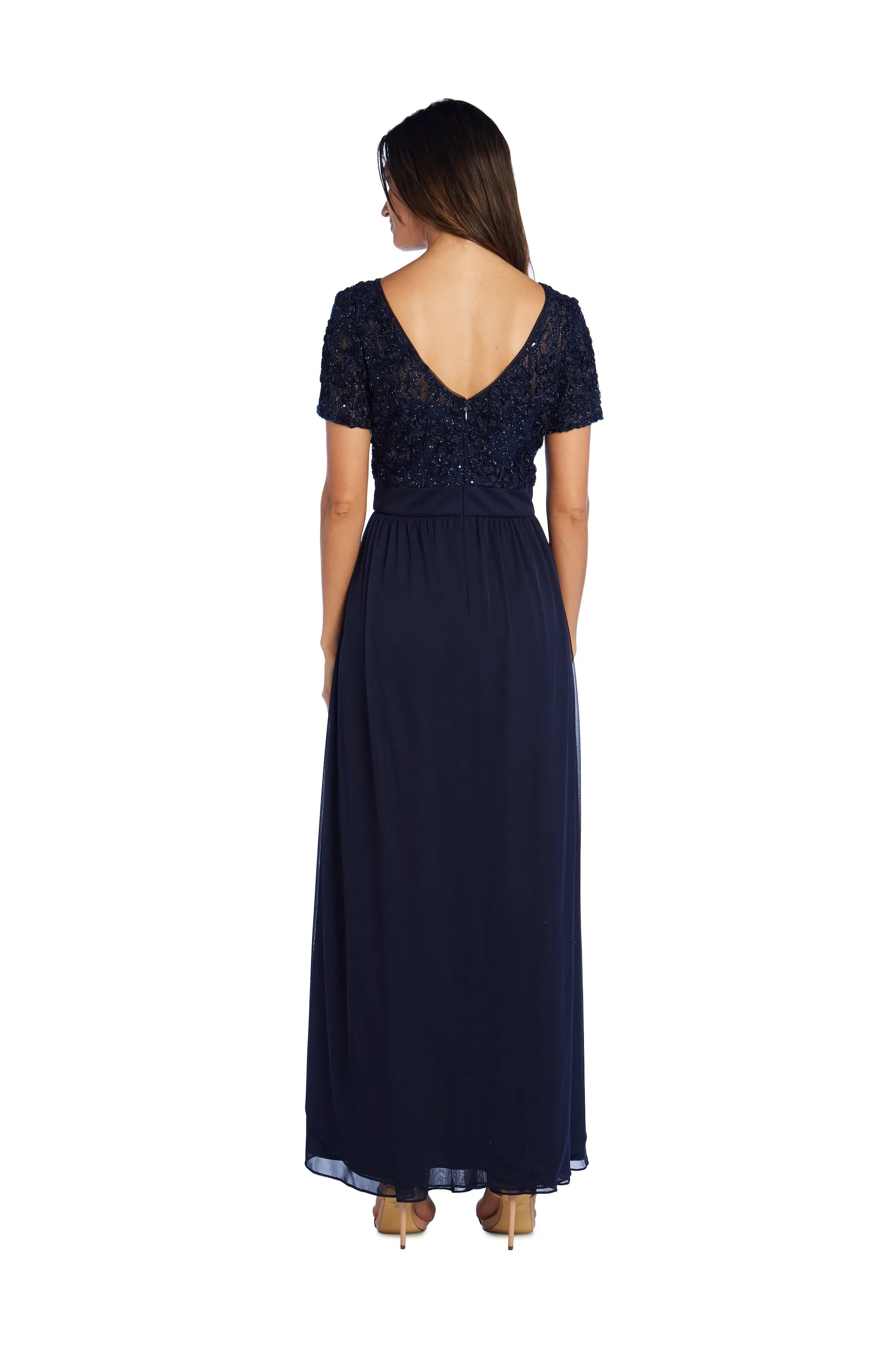 Soutache Cascade Women's Evening Gown