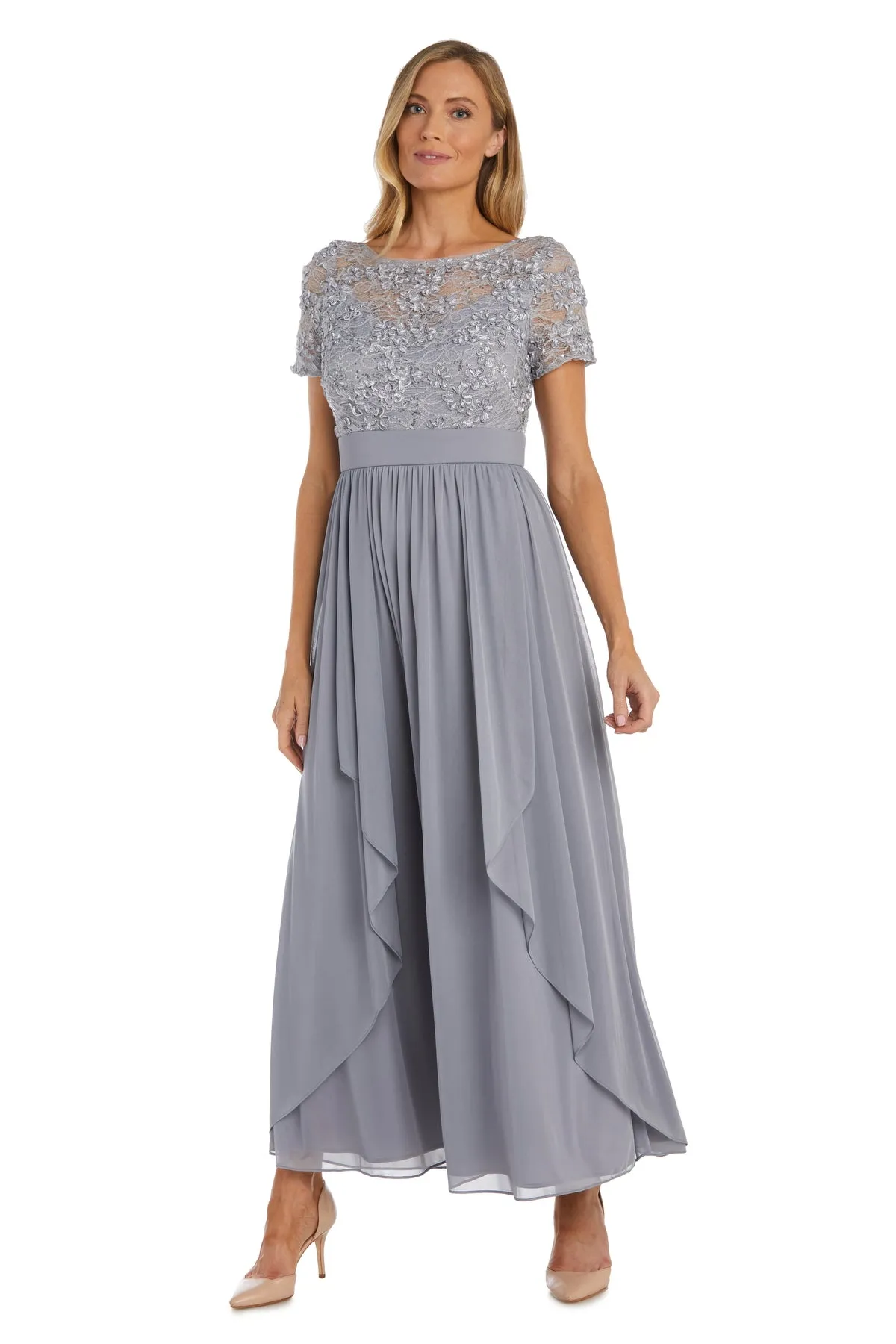 Soutache Cascade Women's Evening Gown