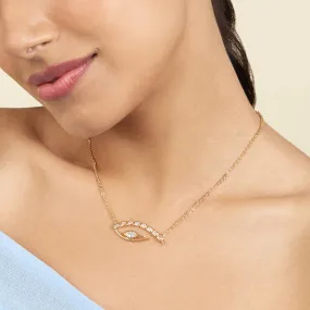 Tennis Eye Pendant Necklace