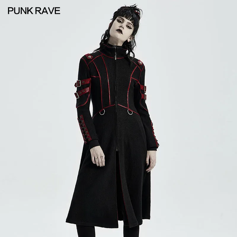 WY-1302XCF Punk Casual Mid Length Coat