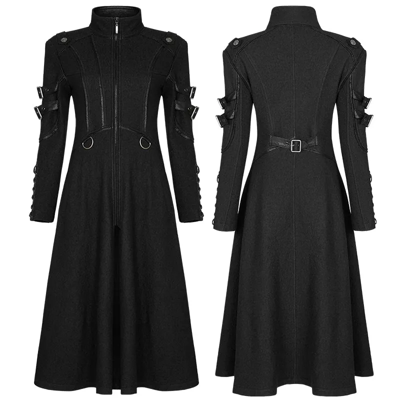 WY-1302XCF Punk Casual Mid Length Coat