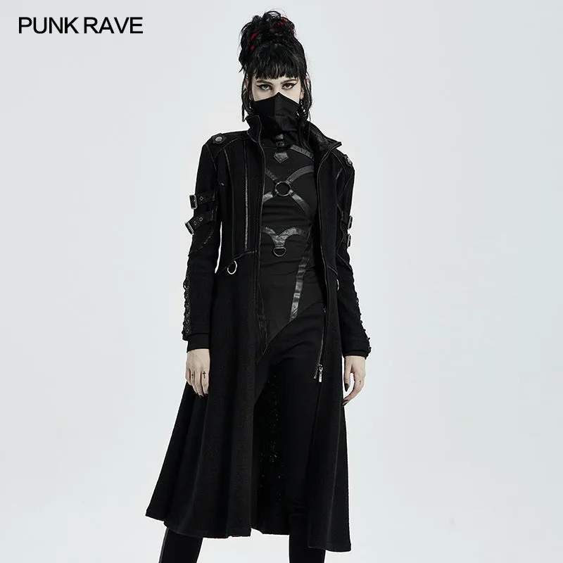 WY-1302XCF Punk Casual Mid Length Coat