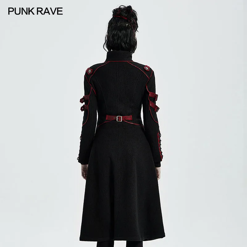 WY-1302XCF Punk Casual Mid Length Coat
