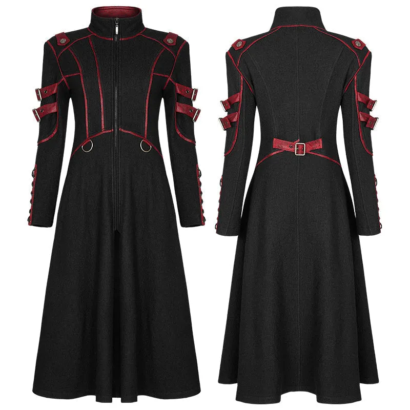 WY-1302XCF Punk Casual Mid Length Coat