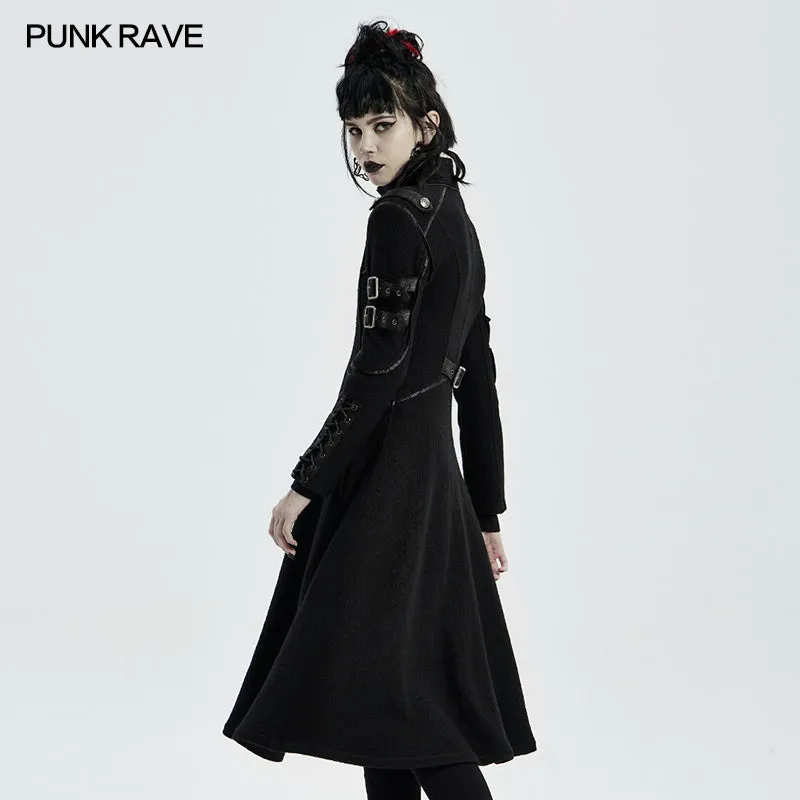 WY-1302XCF Punk Casual Mid Length Coat