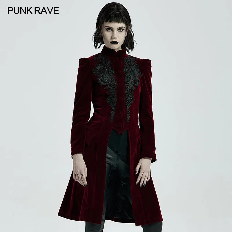 WY-1306ECF Goth Mid Length Coat